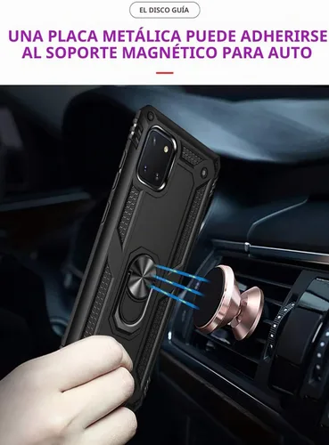 Vista 6 de Funda para Galaxy Note 10 Lite - Funda protectora de grado militar con soporte magnético para anillo de coche, cubierta de soporte para Samsung
