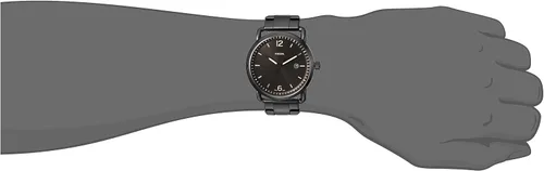 Vista 3 de Fossil Men s fs5277la fecha Commuter three-hand Negro Acero Inoxidable Reloj