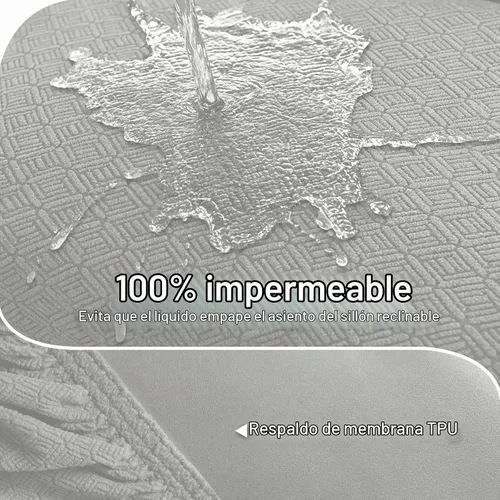 Vista 3 de Fundas para sofá modular reclinable, impermeable, en forma de L, lavable, para sofá reclinable en forma de L, súper elásticas, suaves, para esquinas
