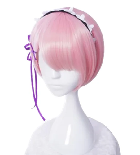 Vista 13 de COSPLAZA Cosplay Pelucas Moda Corto Azul Anime Cabello Elegante Mujer Fiesta Peluca