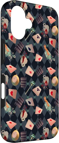 Vista 3 de Funda de regalo para iPhone 16 con diseño de cuento de hadas de Alicia en el país de las maravillas