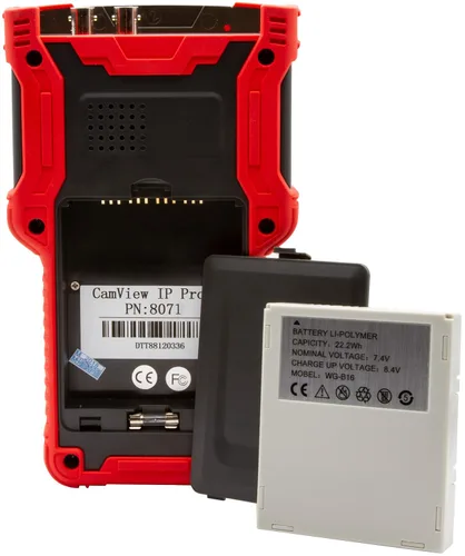 Vista 12 de Triplett 8071 CamView IP Pro+ CCTV Cámara Probador con servidor DHCP incorporado - IP, NTSC/PAL, AHD, TVI