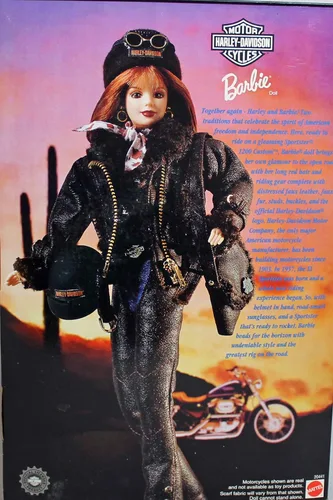 Vista 2 de Barbie Muñeca Harley Davidson Número 4 Rubio
