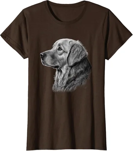 Vista 19 de Camiseta divertida Golden Retriever, Negro