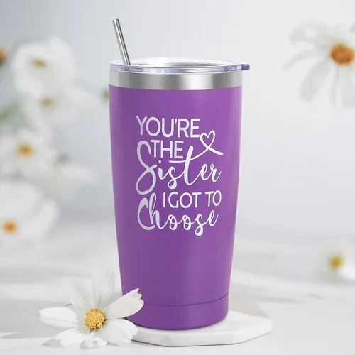 Vista 3 de Regalos de cumpleaños para mejores amigas, canasta de spa, regalos de amistad únicos para mujeres, hermana, mejor amiga (morado)