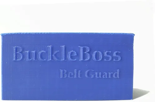 Vista 2 de Blue Buckle Boss Classic II - Bloqueo para cinturón de seguridad y protector de cinturón de seguridad, fabricado con ácido poliláctico fuerte Azul