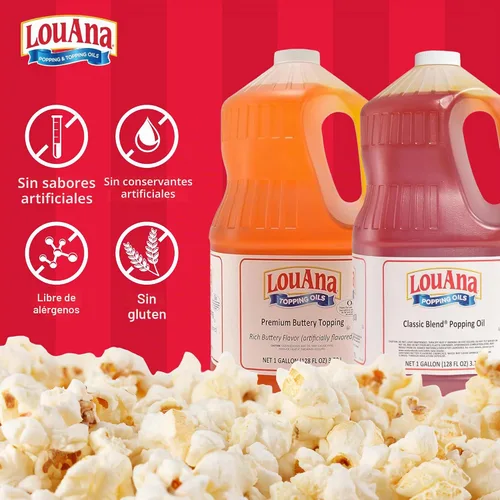 Vista 3 de Ventura Foods LouAna Classic Blend - Aceite de mantequilla de palomitas