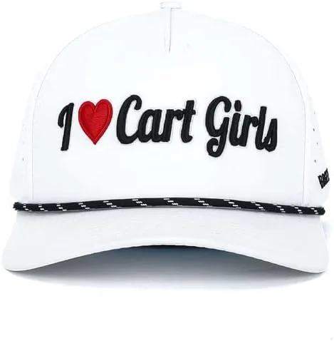 Vista 2 de Golf I Heart Cart Girls Performance Rope Hat