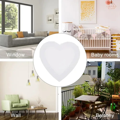 Vista 4 de Wakauto Pintura blanca Juego de pintura blanca Juego de pintura lienzo en forma de corazón Dibujo en blanco Tableros de lienzo estirado