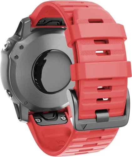 Vista 9 de ANCOOL Compatible con banda Fenix 6X/7X de 26mm Quickfit, correa de silicona suave de repuesto para relojes inteligentes Fenix 5X/Fenix 8 de Verde