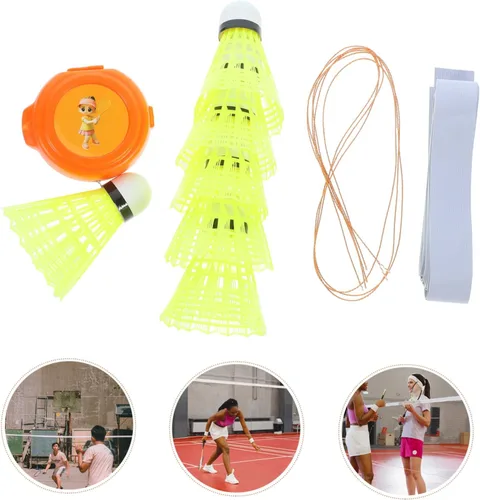 Vista 7 de 1 Unidades Entrenador de Tenis Rebotador Pelotas Bádminton Shuttlecock Máquina para un solo jugador Equipo de entrenamiento de bádminton portátil
