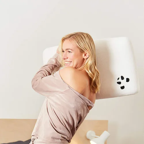 Vista 4 de Panda Almohada de bambú de espuma viscoelástica de lujo Panda