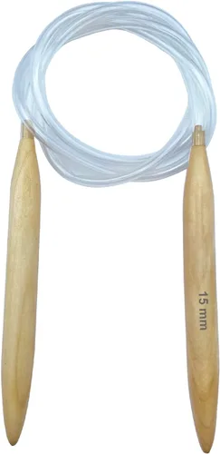 Vista 10 de Mdoker Agujas de tejer circulares de madera de 47 pulgadas de largo, aguja de tejer cicular jumbo para bufanda de lana voluminosa para tejer de lana