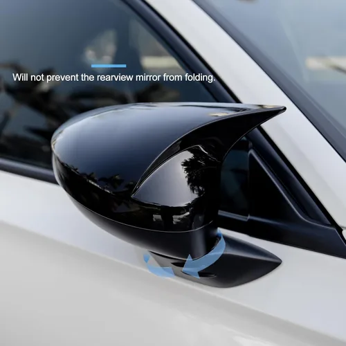 Vista 9 de Thenice - Funda para espejo retrovisor lateral para Honda Civic-2026, color negro brillante For 11th gen Civic side rearview mirror protector