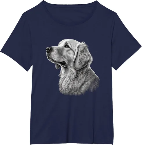 Vista 12 de Camiseta divertida Golden Retriever, Negro