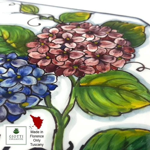 Vista 3 de Números de casa de azulejos de cerámica italiana para exteriores - Letrero de dirección pintado a mano - Personalízalo con su número o nombre