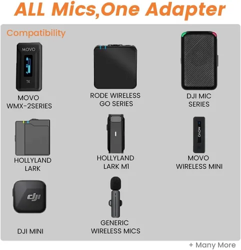 Vista 6 de Mango de micrófono para DJI RODE Soporte de mano para micrófono inalámbrico GO, soporte de micrófono de entrevista para todos los micrófonos