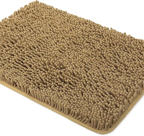 Vista 180 de Yeaban Alfombra de pasillo de baño de 24 x 72 pulgadas, antideslizante, alfombra de baño larga de felpilla gruesa, absorbente y lavable, alfombra