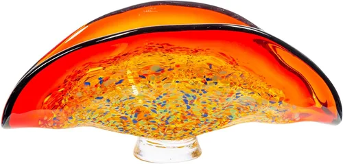 Vista 5 de Dale Tiffany AV13100 - Jarrón de cristal artístico de la colección Indiana en acabado múltiple, 7.00 pulgadas, multicolor