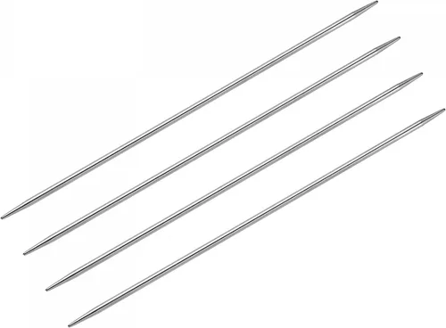 Vista 9 de uxcell Juego de 2 pares de agujas de tejer, 0.063 pulgadas de diámetro, 9.84 pulgadas de largo, acero inoxidable, agujas de suéter de doble punta