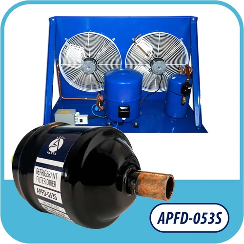 Vista 2 de Appli Parts APFD-053S 3/8 pulgadas de línea líquida refrigerante AC Filtro Secador HVAC Refrigeración 053S ODF Soldadura por sudoración conexión