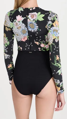Vista 6 de Maaji Traje de surf estándar de una pieza para mujer, Negro