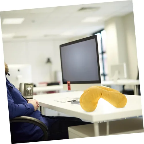 Vista 6 de ERINGOGO Almohada de masaje para la cirugía de cama Almohada para la espuma viscoelástica de la cara cómoda, Amarillo, Moderno