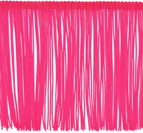 Vista 31 de Trims by The Yard Borde de flecos de cadeneta de 6 pulgadas, poliéster, decorativo, versátil para C rosa rubor (corte de 5 yardas)