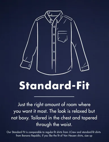 Vista 6 de Marca Tienda Goodthreads - Camisa de popelina a cuadros con manga larga y ajuste estándar para hombre