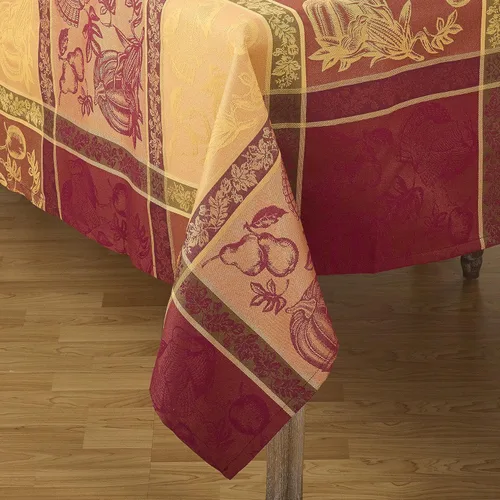 Vista 7 de SARO LIFESTYLE Camino de mesa jacquard de Acción de Gracias, diseño de cosecha de otoño, multicolor, 16 x 60 pulgadas