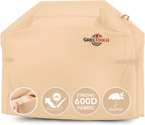 Vista 7 de GrillTough Funda para Ahumador de Servicio Pesado, 30 Pulgadas – Impermeable, Resistente a la Intemperie, Resistente a los Rayos UV y a