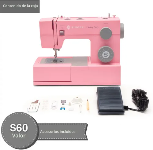 Vista 3 de SINGER® 4411 (rosa) Máquina de coser resistente de alta velocidad
