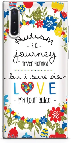 Vista 14 de Inspired Cases - Funda con textura 3D para iPhone Xs Max - Funda protectora de goma para iPhone Xs Max de Apple - El autismo es un viaje