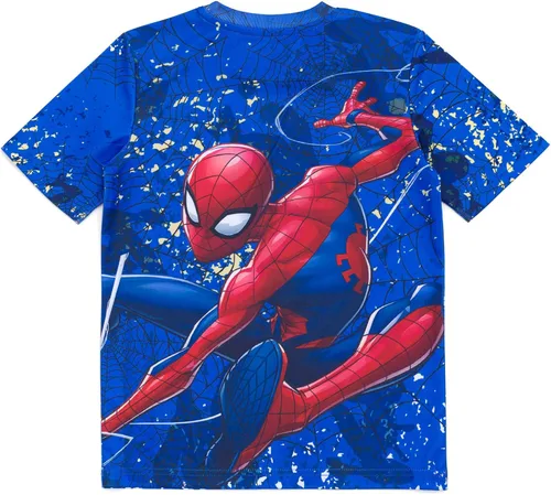 Vista 6 de Marvel Conjunto de camiseta y pantalones cortos de Spider-Man para niños pequeños y grandes