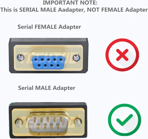 Vista 6 de TECHTOO Adaptador USB 2.0 a serie RS232, convertidor de cable serie USB con chip Prolífico chapado en oro