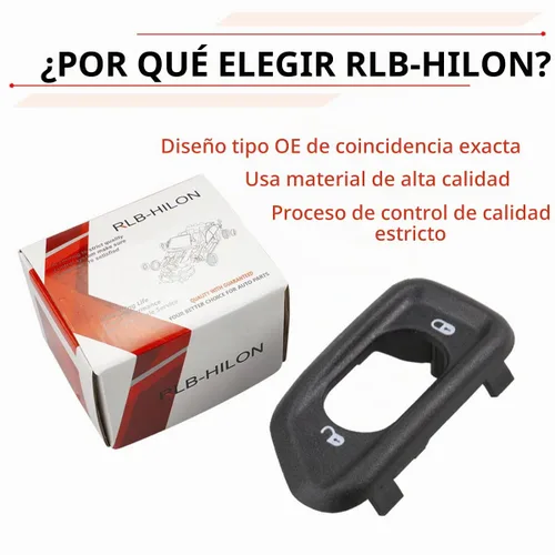 Vista 2 de RLB-HILON Bisel de interruptor de bloqueo de puerta, compatible con Jeep Wrangler JK, para 2011 2012 2013 2014 2015 2016 2017 2018 año