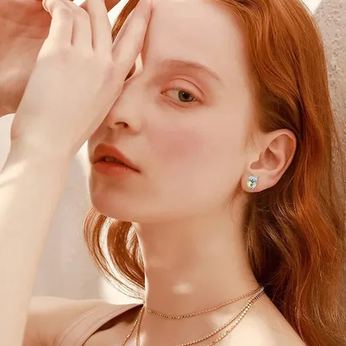 Vista 5 de Aretes de plata de ley 925 con diseño de gato, bonitos aretes de gato con diseño de gatito, joyería de regalo para mujeres y niñas, aretes