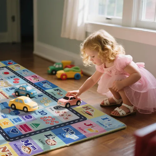 Vista 3 de Alfombra ABC infantil para sala de juegos, alfombra del alfabeto para el aula, alfombra lavable para habitación de bebé, sala de juegos, dormitorio