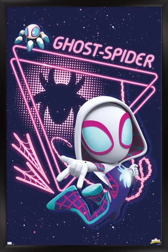 Vista 8 de Trends International Marvel Spidey And His Amazing Friends - Póster de pared de araña fantasma, 22.4 pulgadas de largo x 14.7 pulgadas, versión
