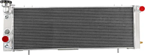 Vista 4 de Radiador de aluminio CU1193 para 1991-2001 Jeep Cherokee Comanche Wagoneer XJ 2.5 L4 4.0 L6 Radiador de gas 3 radiadores de núcleo de fila