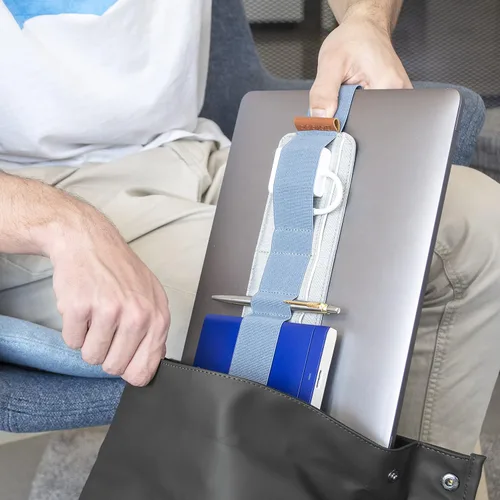 Vista 5 de Beblau Slim - Organizador portátil para tecnología – Accesorio para portátil y portátil que se puede acoplar Se adapta a 13"-17" Inserción