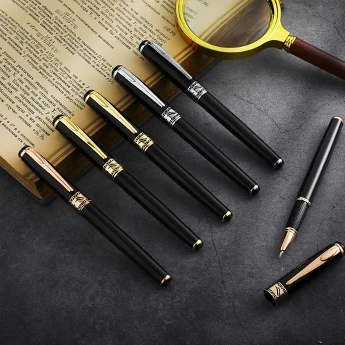 Vista 5 de Tenare Bolígrafos con peso para temblores de manos, bolígrafos pesados de tinta negra, herramientas de escritura con peso para temblores de manos