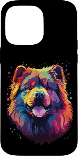 Vista 19 de Watercolour Colourful Dog Chow Chow Case for iPhone 16