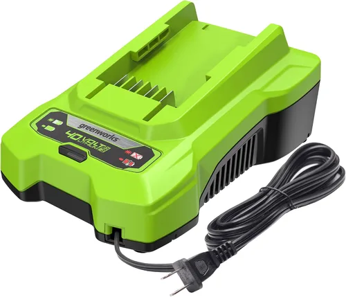 Vista 12 de Greenworks Cargador rápido de doble puerto de 40 V 8 A (cargador Greenworks original)