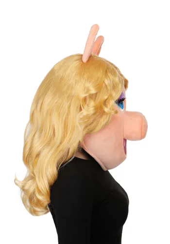 Vista 4 de Máscara de Disfraz Adulto Miss Piggy de Disney Muppets Multicolor