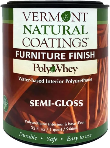 Vista 9 de Vermont Natural Coatings Poly Whey - Acabado para muebles, acabado satinado transparente, 1 cuarto de galón