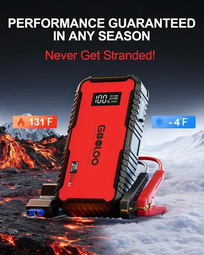 Vista 7 de GOOLOO Arrancador GT3000 y arrancador de salto A3 con compresor de aire