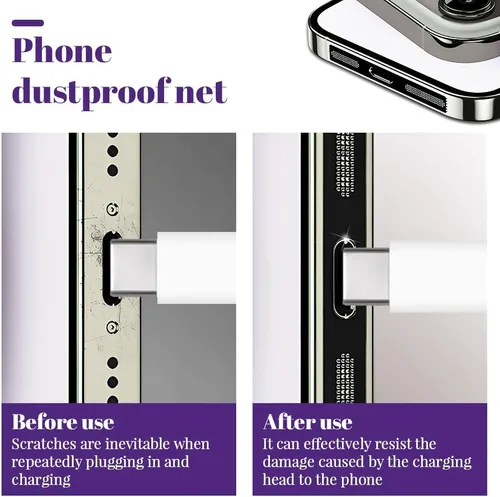 Vista 5 de 10 calcomanías a prueba de polvo para altavoz de iPhone, cubiertas adhesivas de malla antipolvo para iPhone 15/15 Plus/15 Pro/15 Pro Max, protector