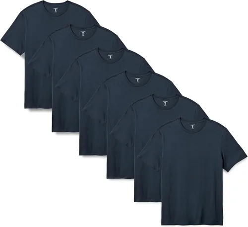 Vista 14 de Amazon Essentials Camiseta de manga corta con cuello redondo para hombre, ajuste regular, paquete de 6