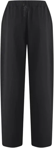 Vista 3 de Linen Pants for Women Casual Elastic Waist Loose Fit Capri with Pockets Straight Wide Leg Summer Trendy Trousers 2023